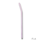 8" Tinted Bent Glass Straw