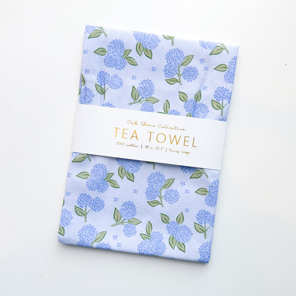 Classic Hydrangeas | Tea Towel