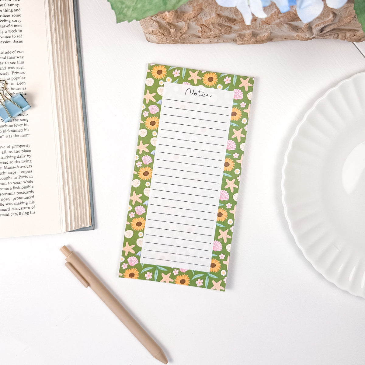 Beachside Cottage Notepad | 4”x8” 50 Sheets