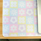 Checkered Floral Desk Mat