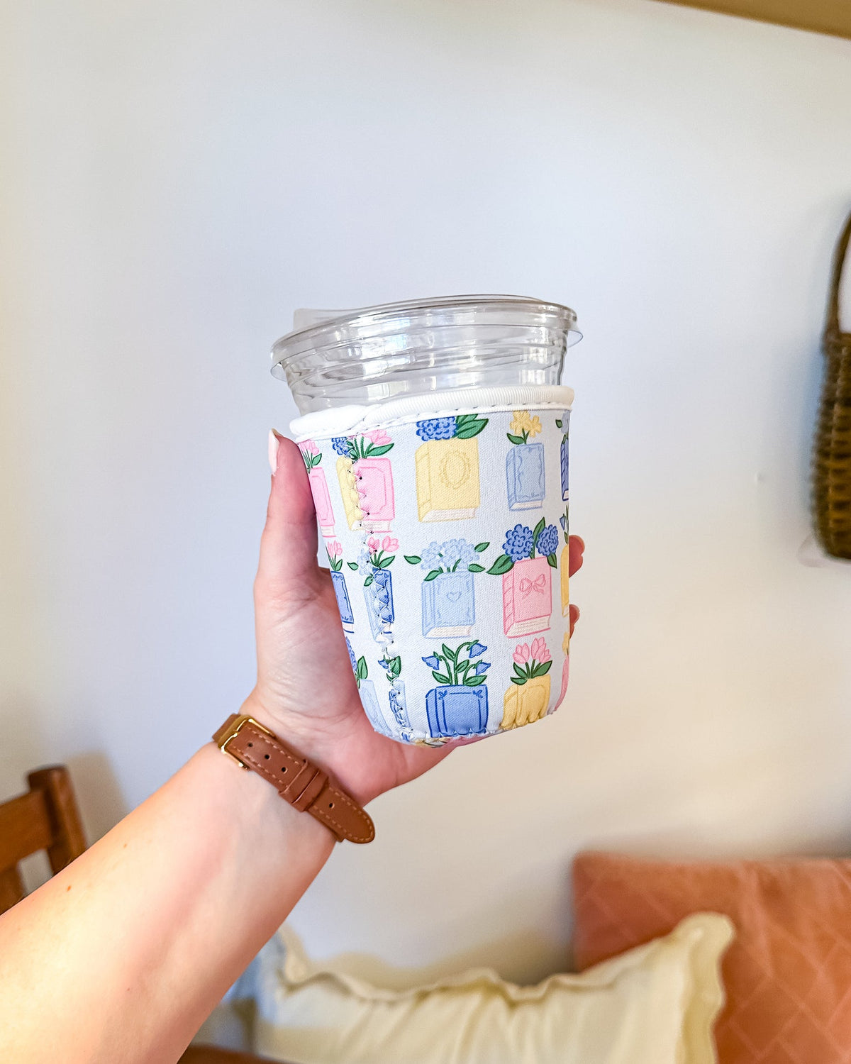 Spring Books | Reusable Coffee Sleeve