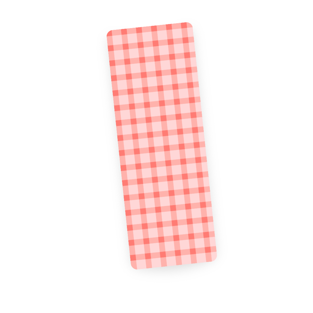 Pink Gingham | Bookmark