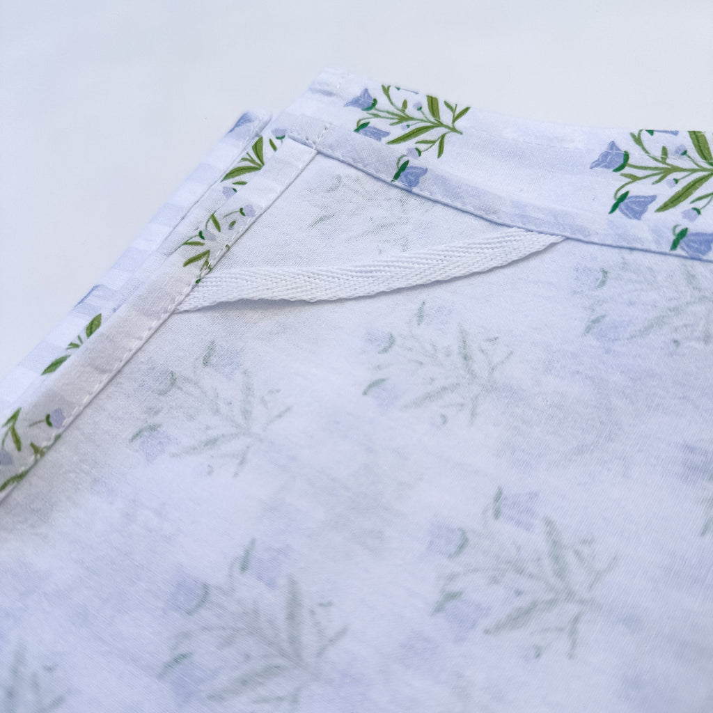 Bellflowers and Stripes | Tea Towel