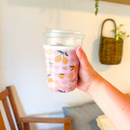Lemon Gingham | Reusable Coffee Sleeve