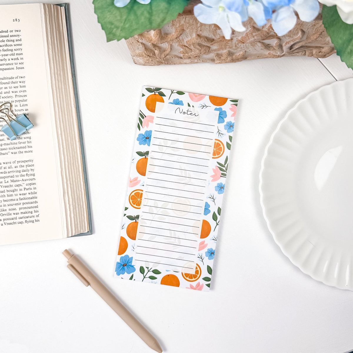 Orange Grove  Notepad | 4”x8” 50 Sheets