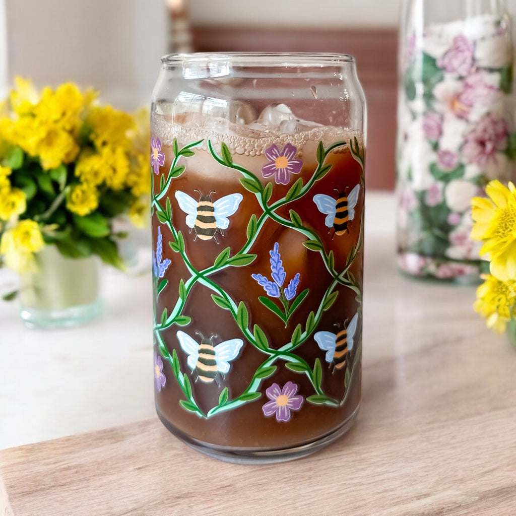 Bees | Glass Tumbler