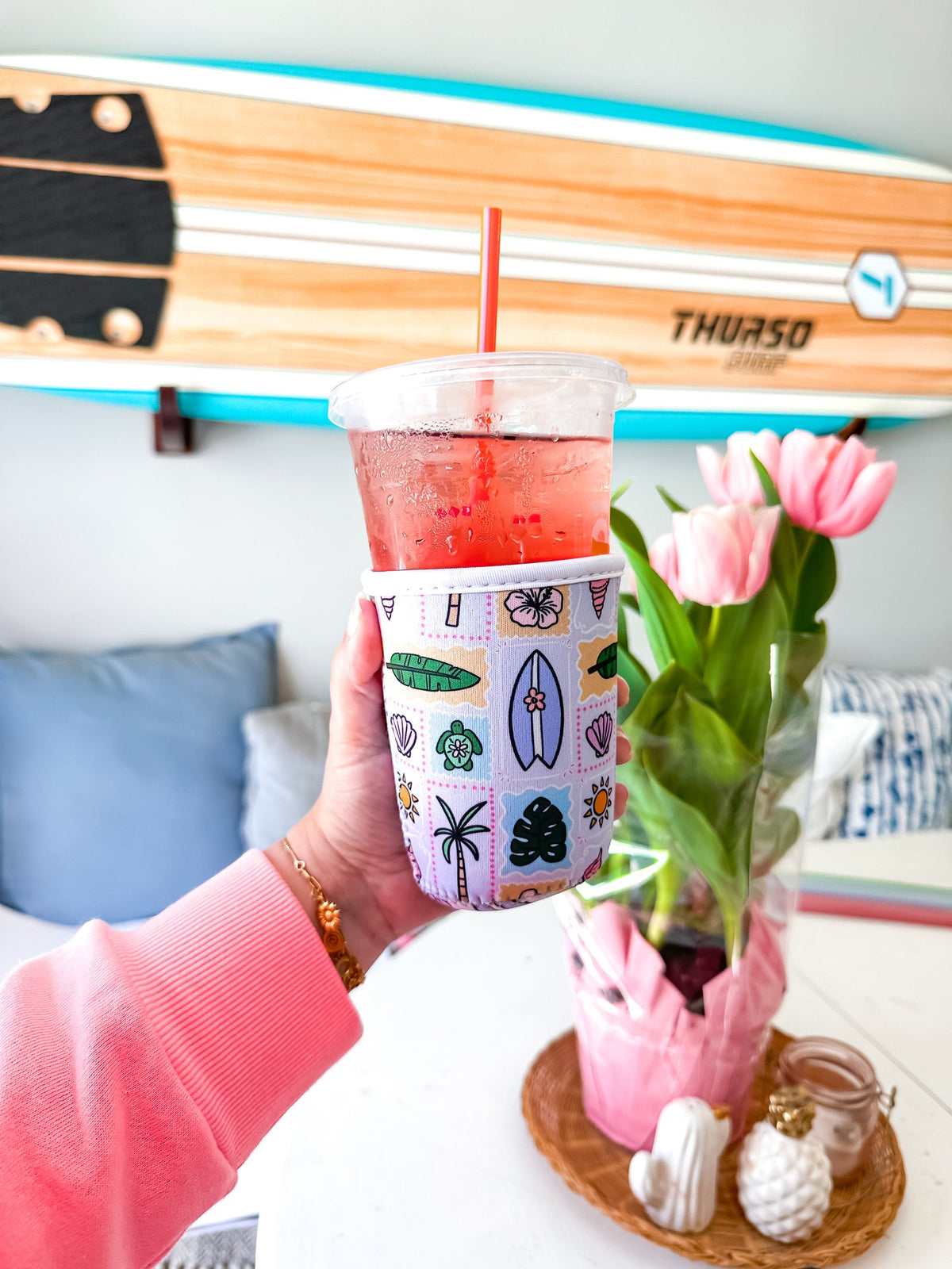 Coastal Surf | Reusable Coffee Sleeve