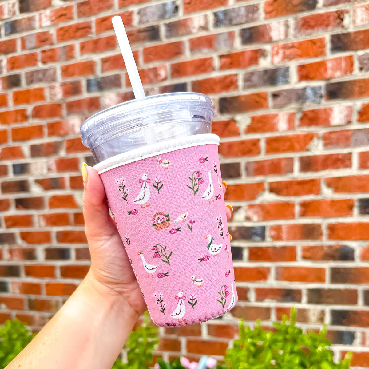 Cottage Geese | Reusable Coffee Sleeve