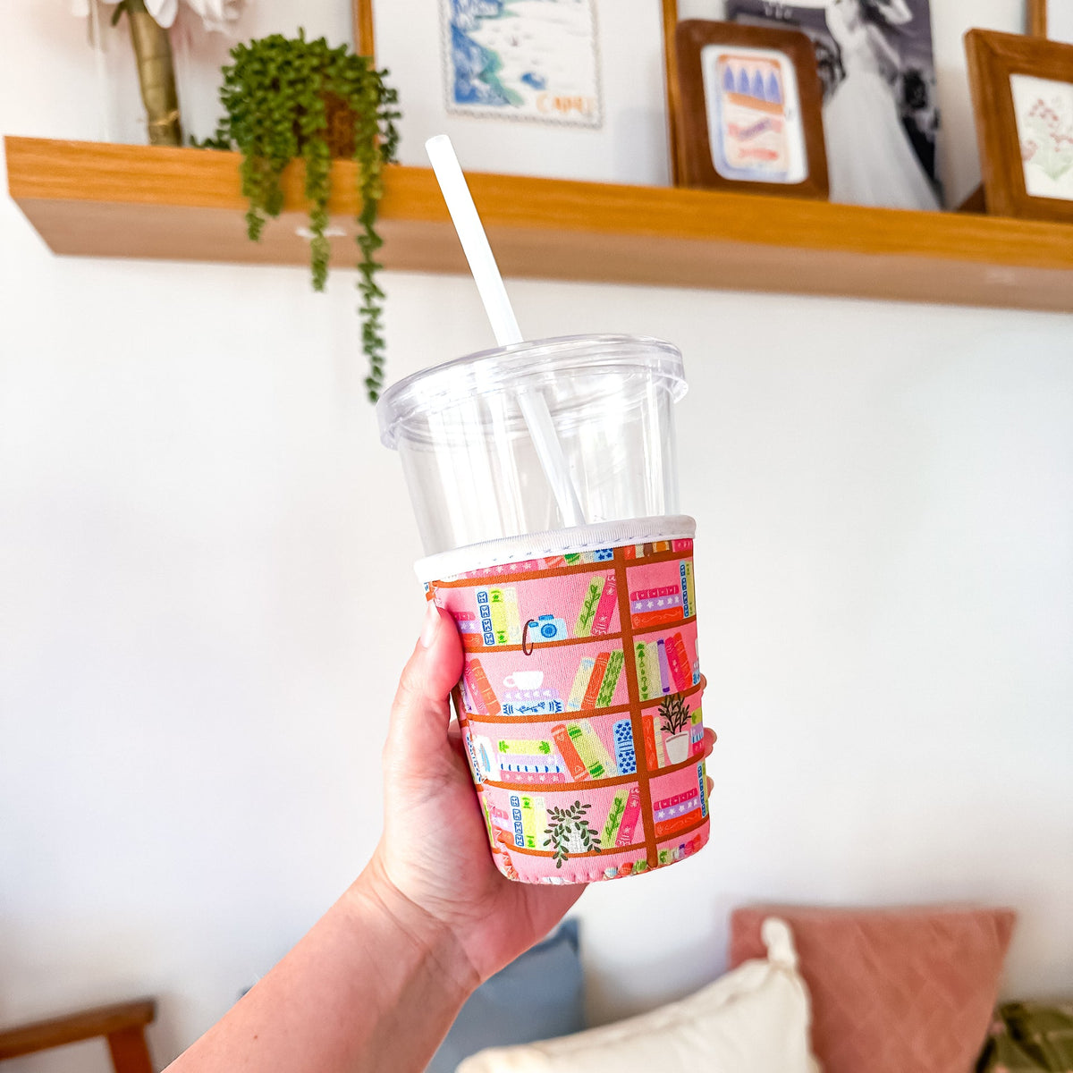Summer Bookshelf | Reusable Coffee Sleeve