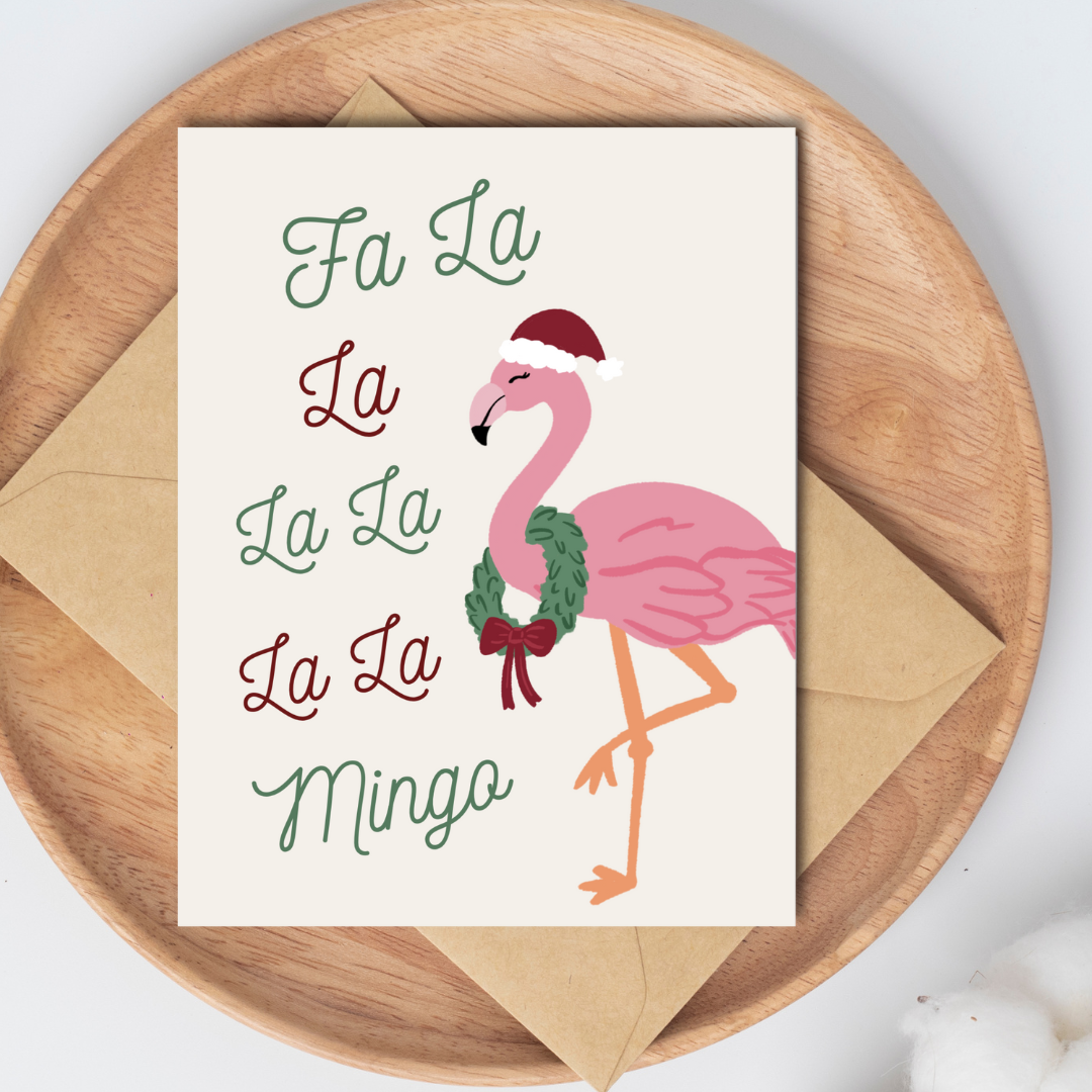 Fa La La Mingo | Greeting Card